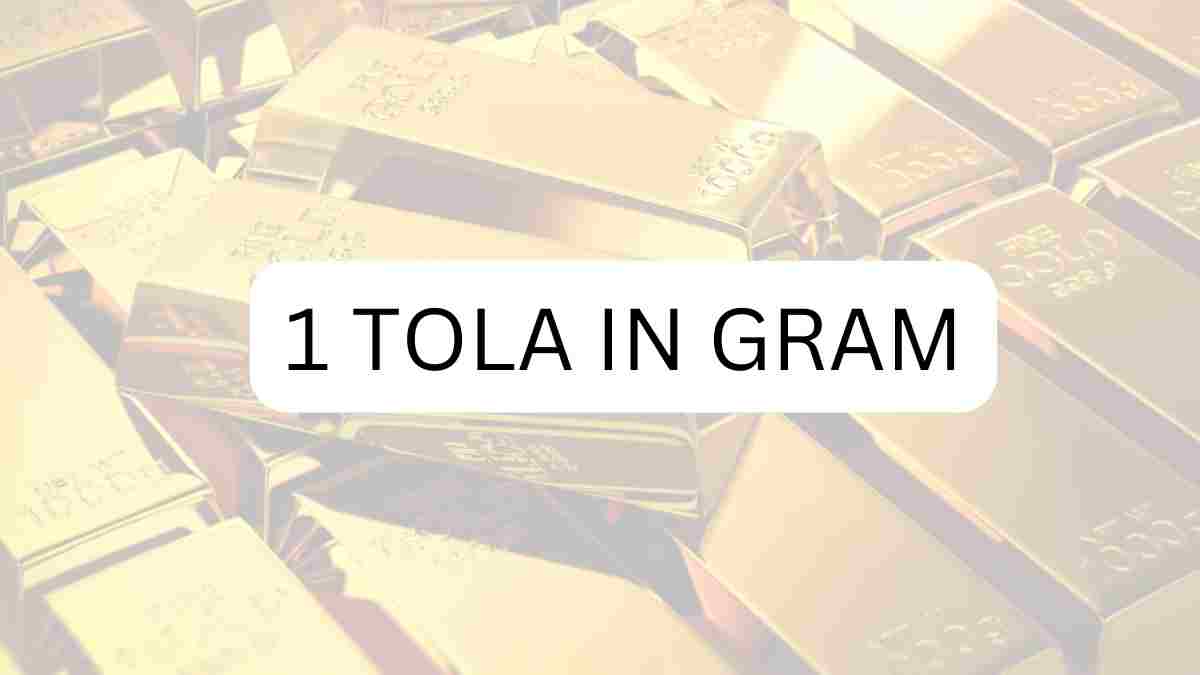 1 tola in gram