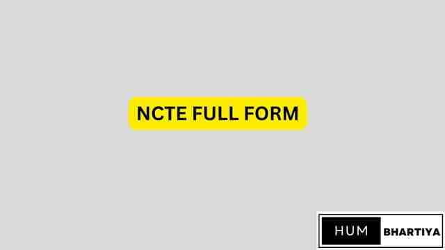 NCTE Full Form in english
