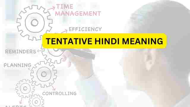 Tentative Hindi Meaning टेनटेटीव का हिंदी मतलब आसान हिंदी भाषा में 9948